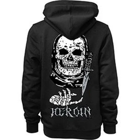 Heroin Skateboards Video City Hooded Sweatshirt - Black - Image 2
