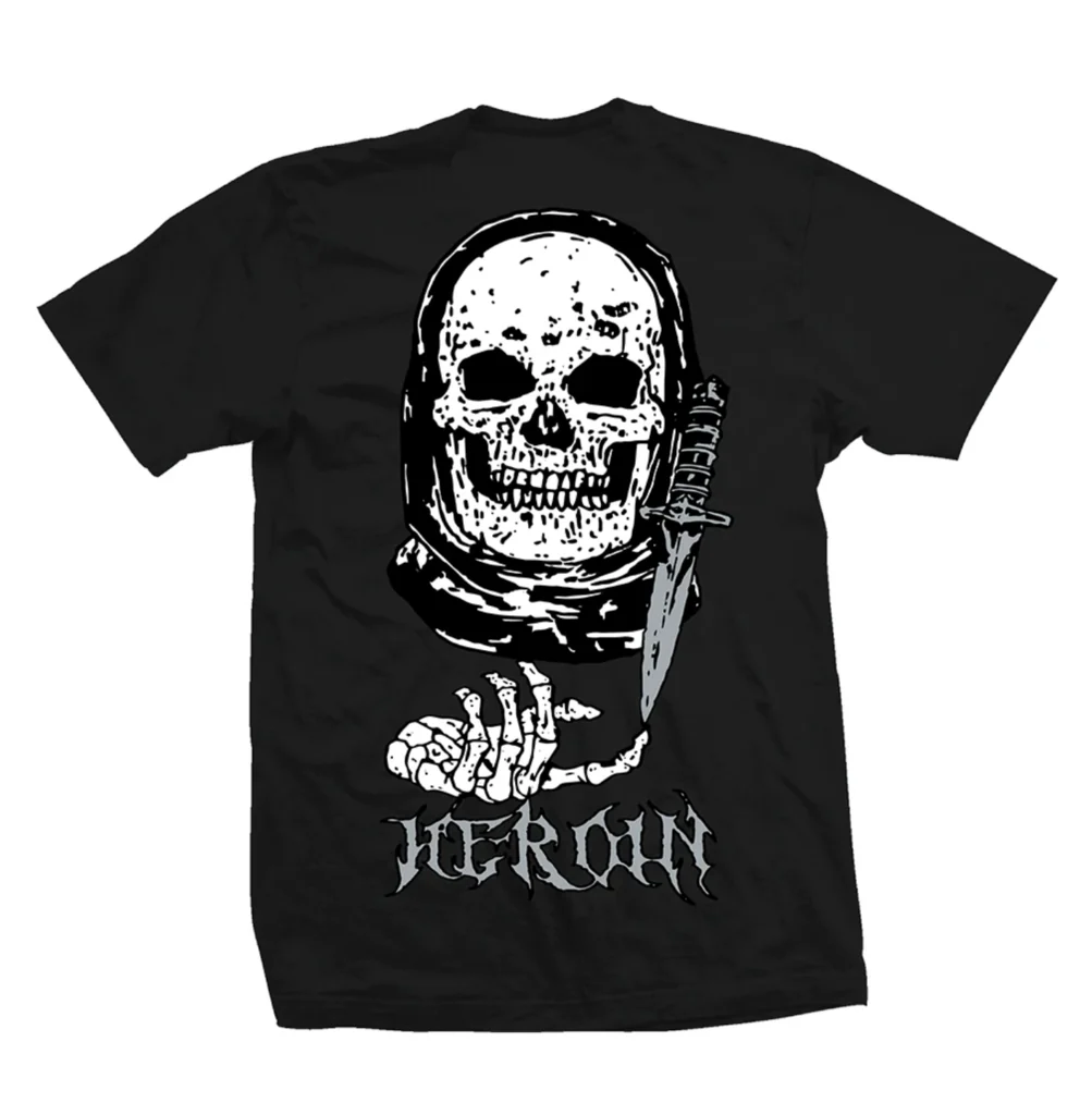 Heroin Skateboards Video City T Shirt - Black - Image 2