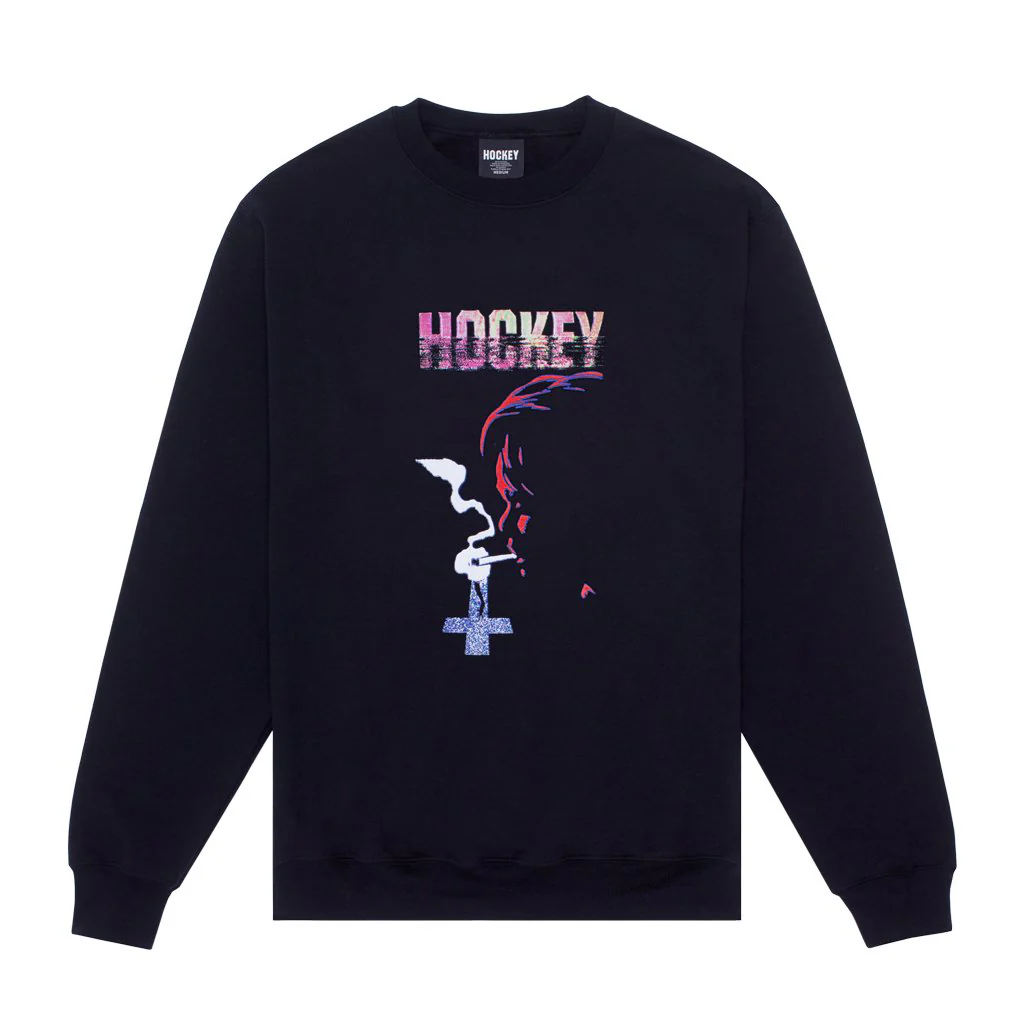 Hockey Confession Crewneck Black