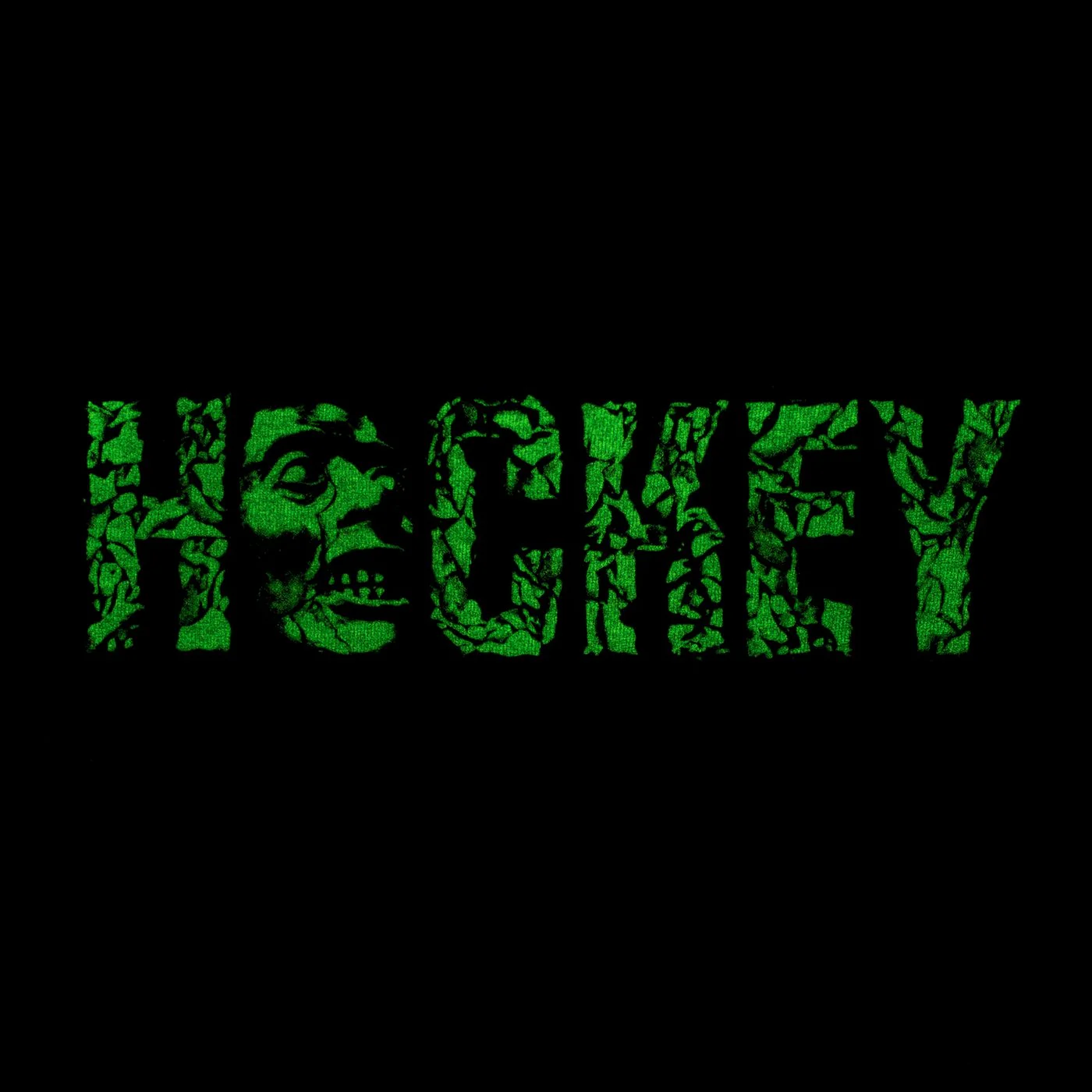 Hockey Stone Long-Sleeve Tee (Black/Glow In The Dark) - Image 3