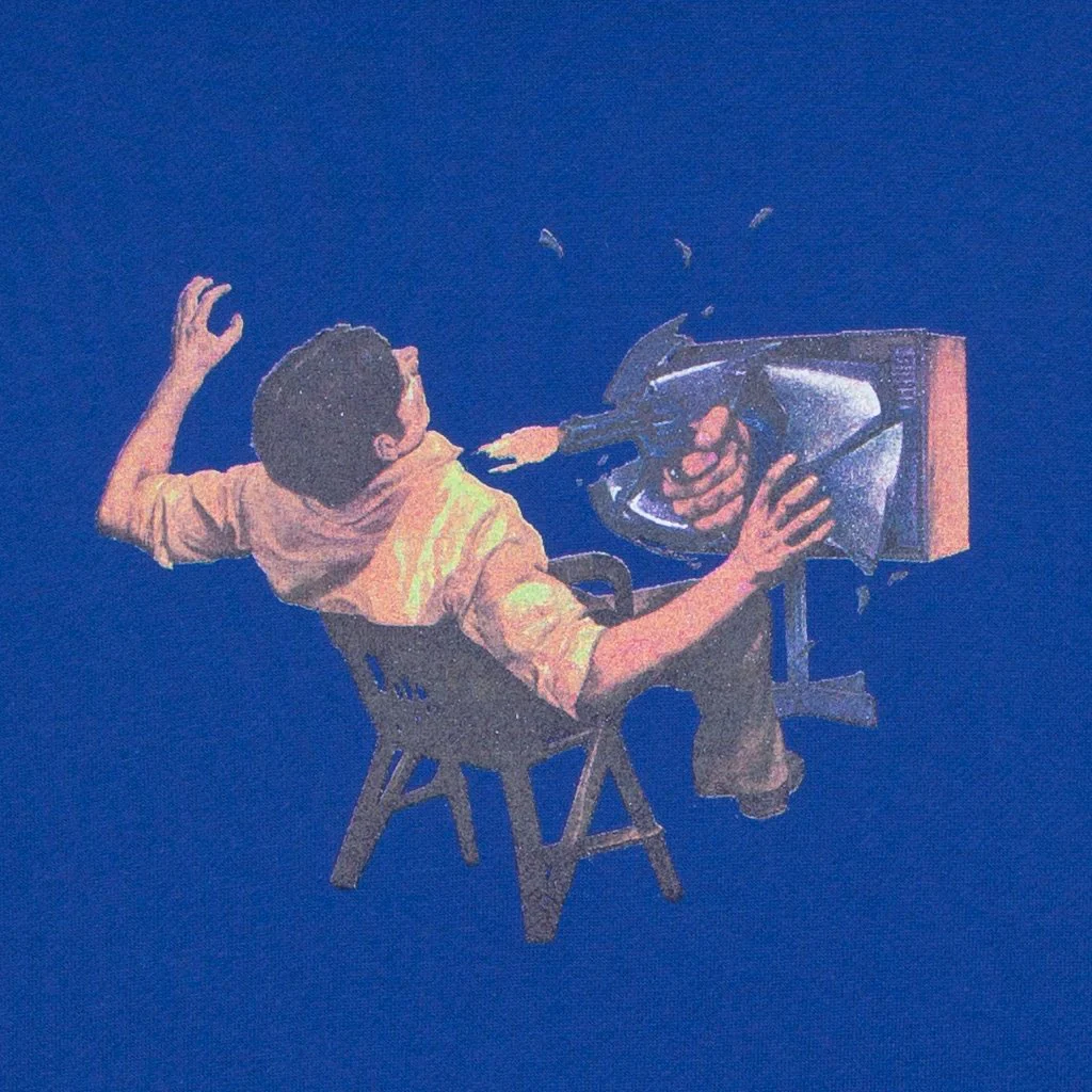 Hockey Ultraviolence Hoodie - Royal Blue - Image 2