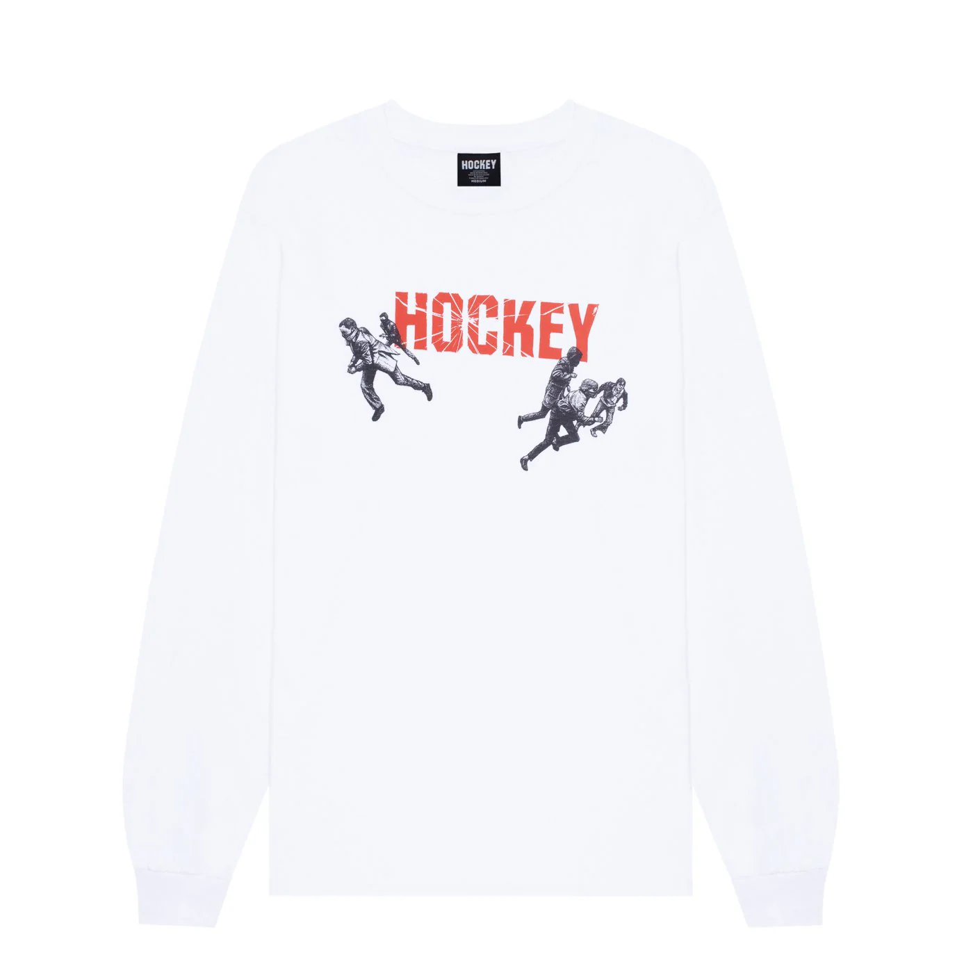Hockey Vandals Long Sleeve White