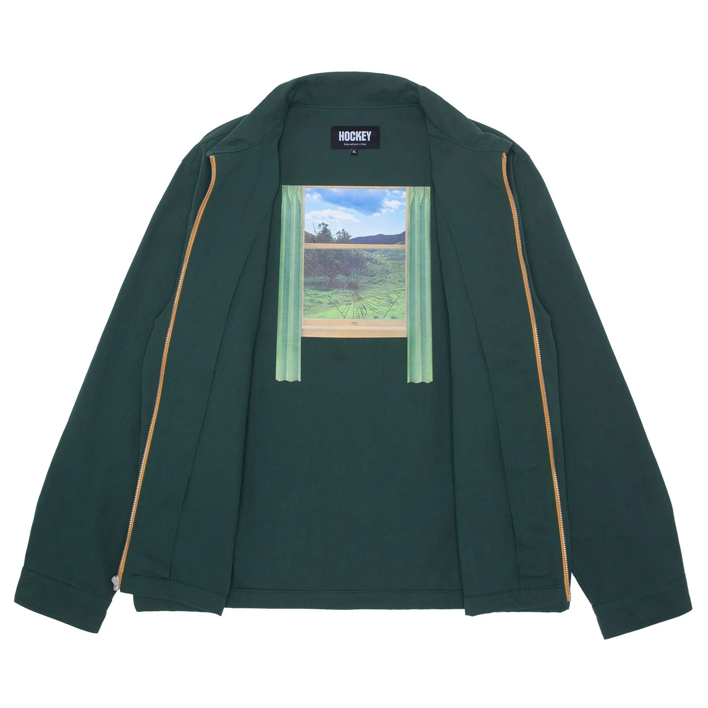Hockey Zip Up Shirt/Jacket Dark Green - Image 2