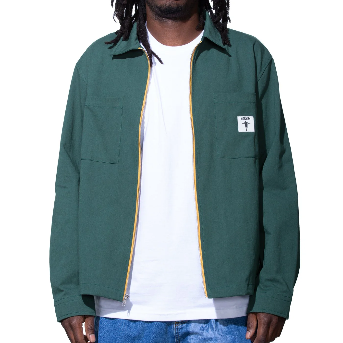 Hockey Zip Up Shirt/Jacket Dark Green - Image 7