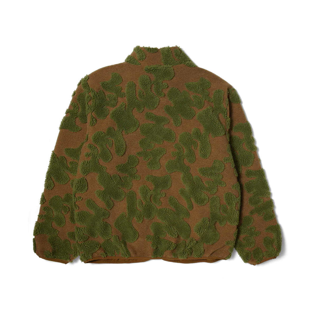 HUF Abstract High Pile Jacquard Fleece - Mud - Image 2