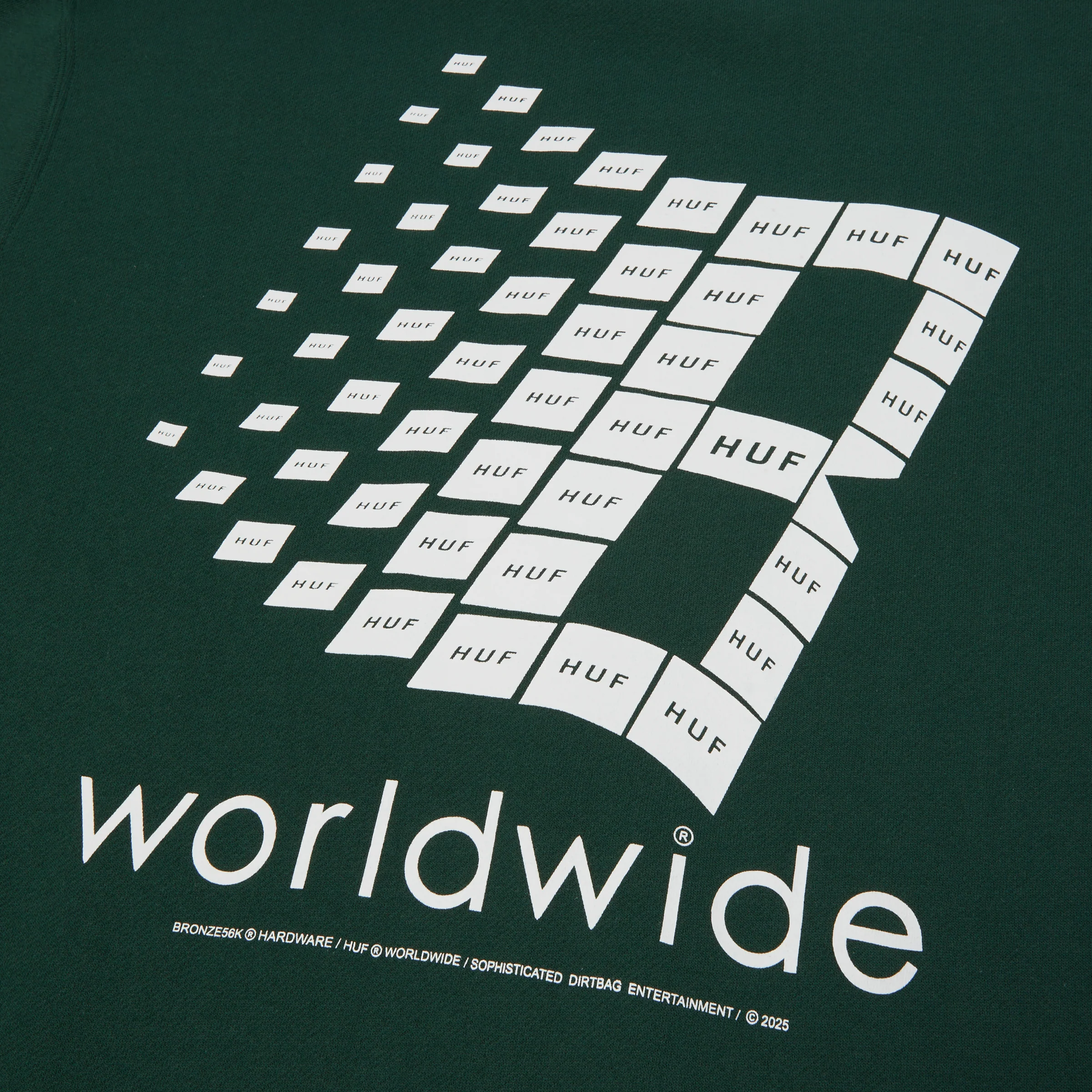 HUF X Bronze Crewneck - Forest Green - Image 3