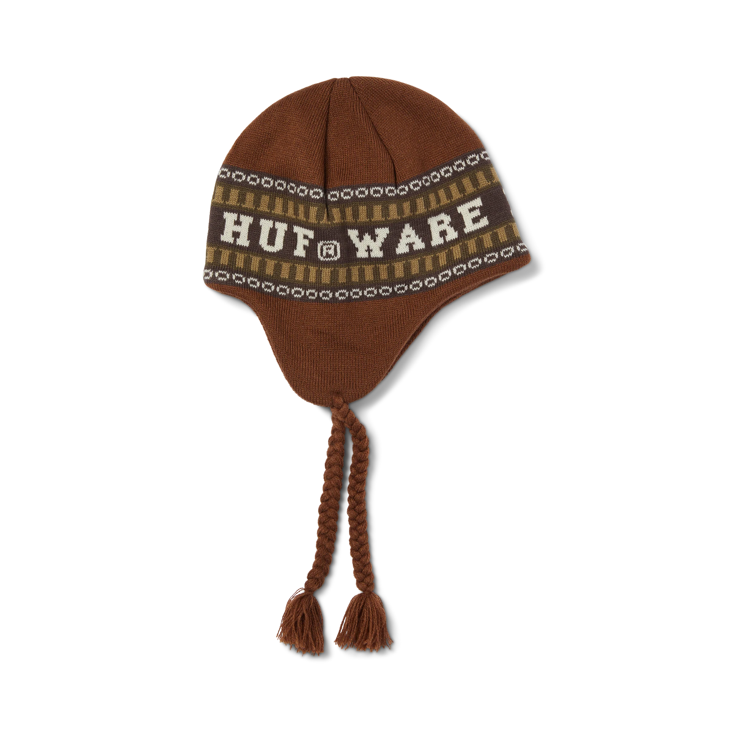 HUF X Bronze Flap Beanie - Brown - Image 2