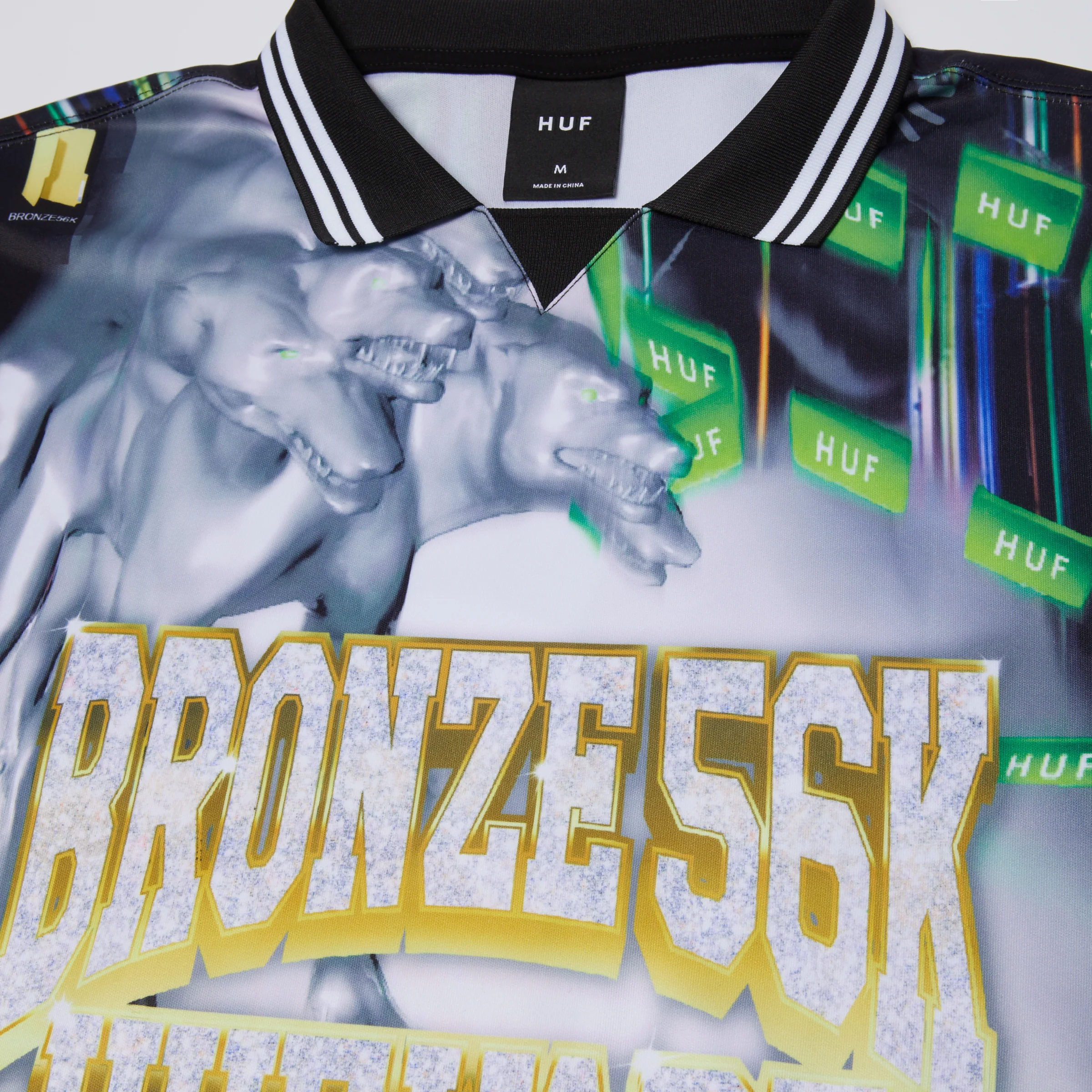 HUF X Bronze Glitched Soccer Jersey - Image 3