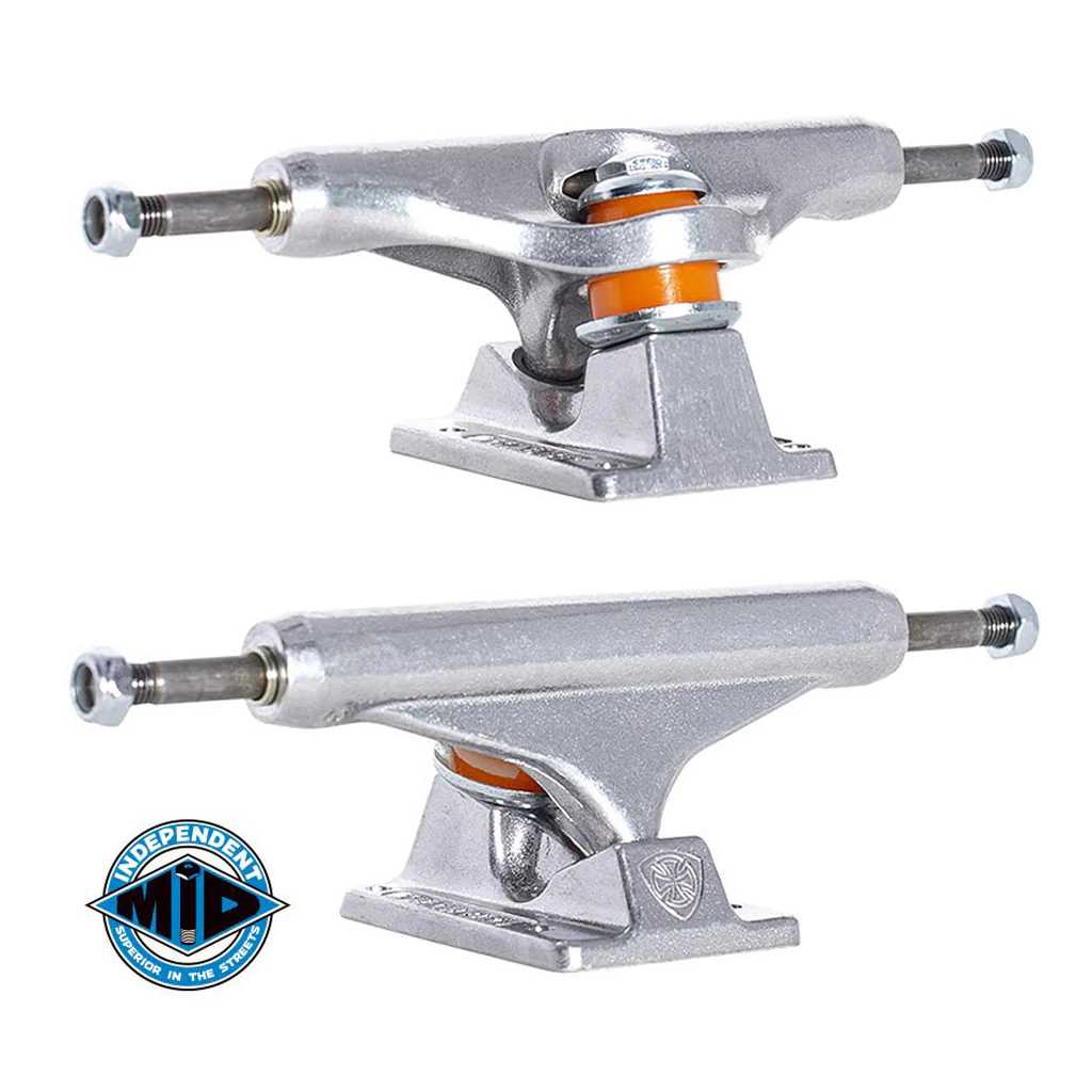 Independent Mid Skateboard Truck Polished Silver - 159