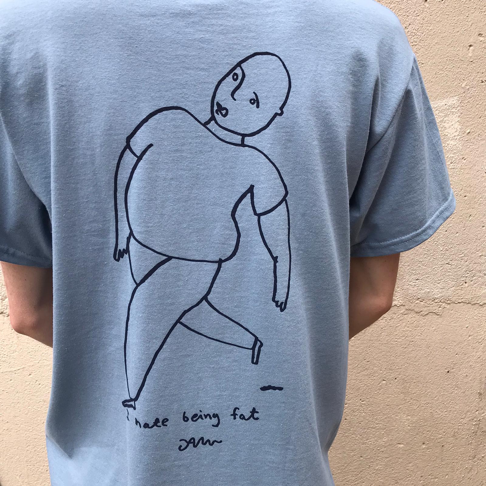 Into The Wild Skateboards Pontus Alv 'Fat' Tee - Light Blue - Image 3