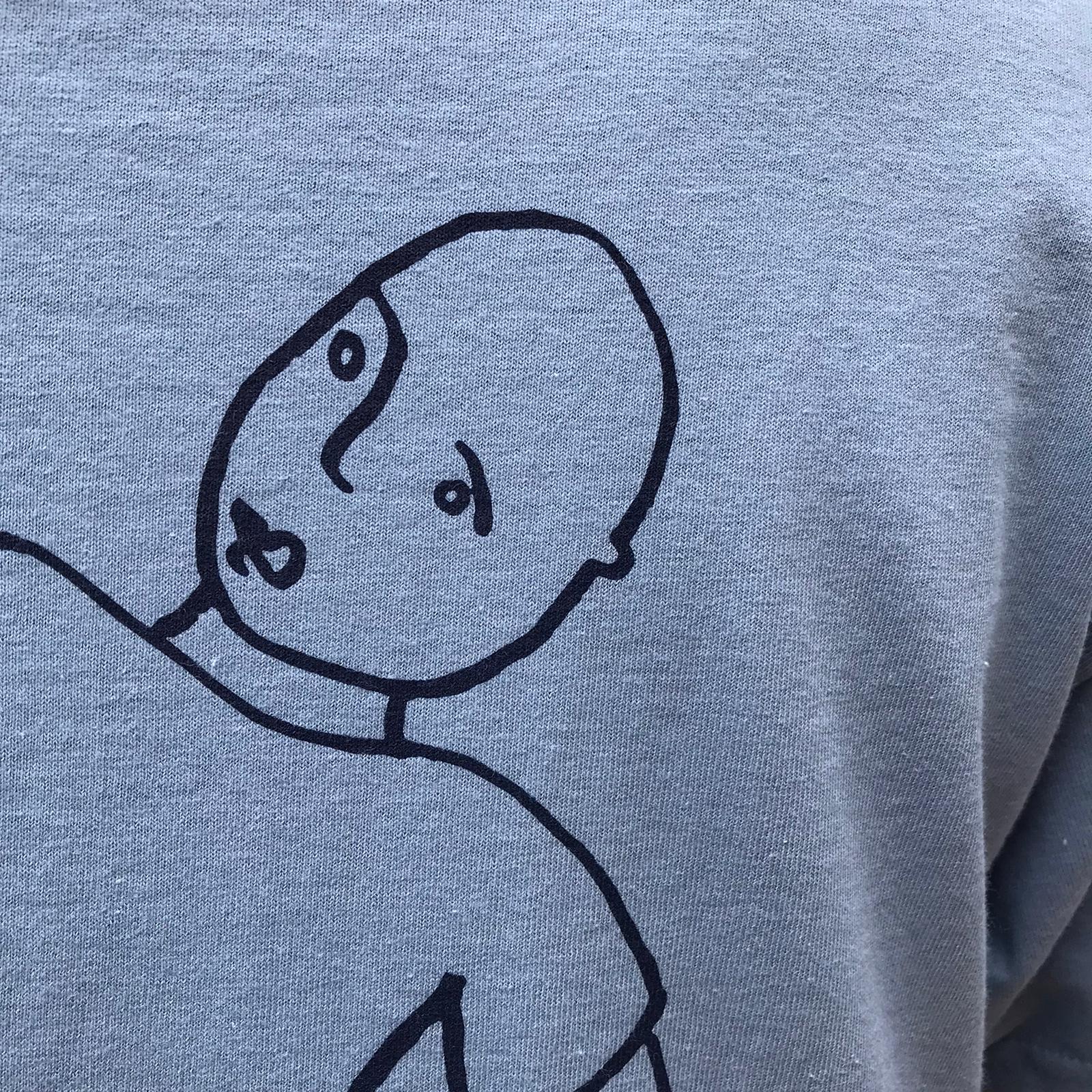 Into The Wild Skateboards Pontus Alv 'Fat' Tee - Light Blue - Image 5