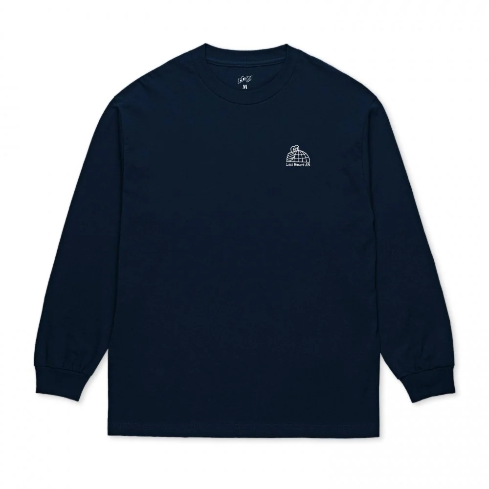 Last Resort AB Half Globe Long Sleeve T-Shirt - Navy