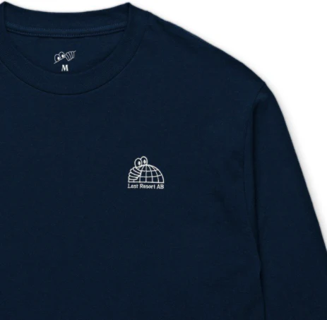 Last Resort AB Half Globe Long Sleeve T-Shirt - Navy - Image 2