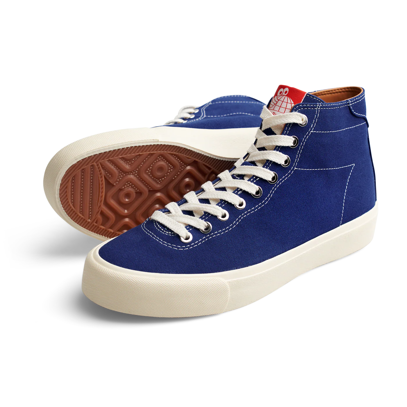 Last Resort AB VM001 Canvas Hi Vegan Skate Shoes - True Blue / White - Image 2