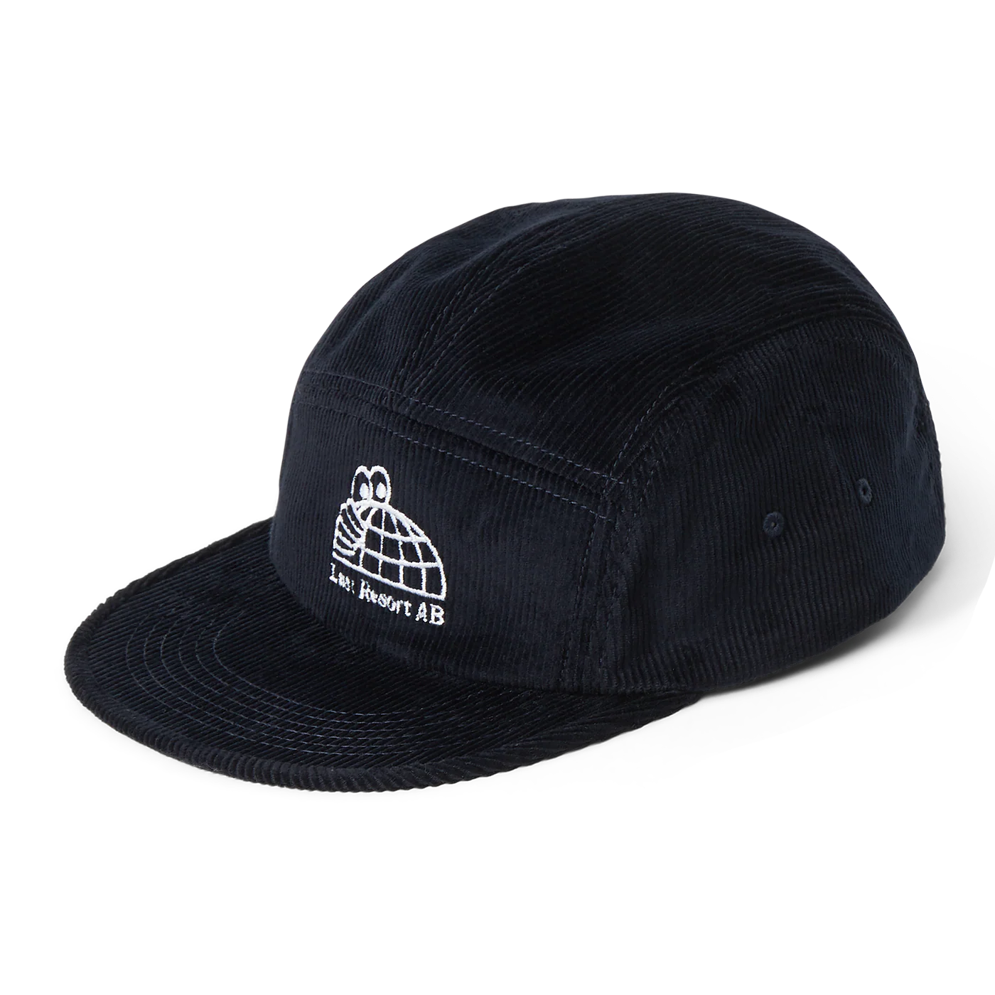Last Resort Half Globe Corduroy 5 Panel - Black