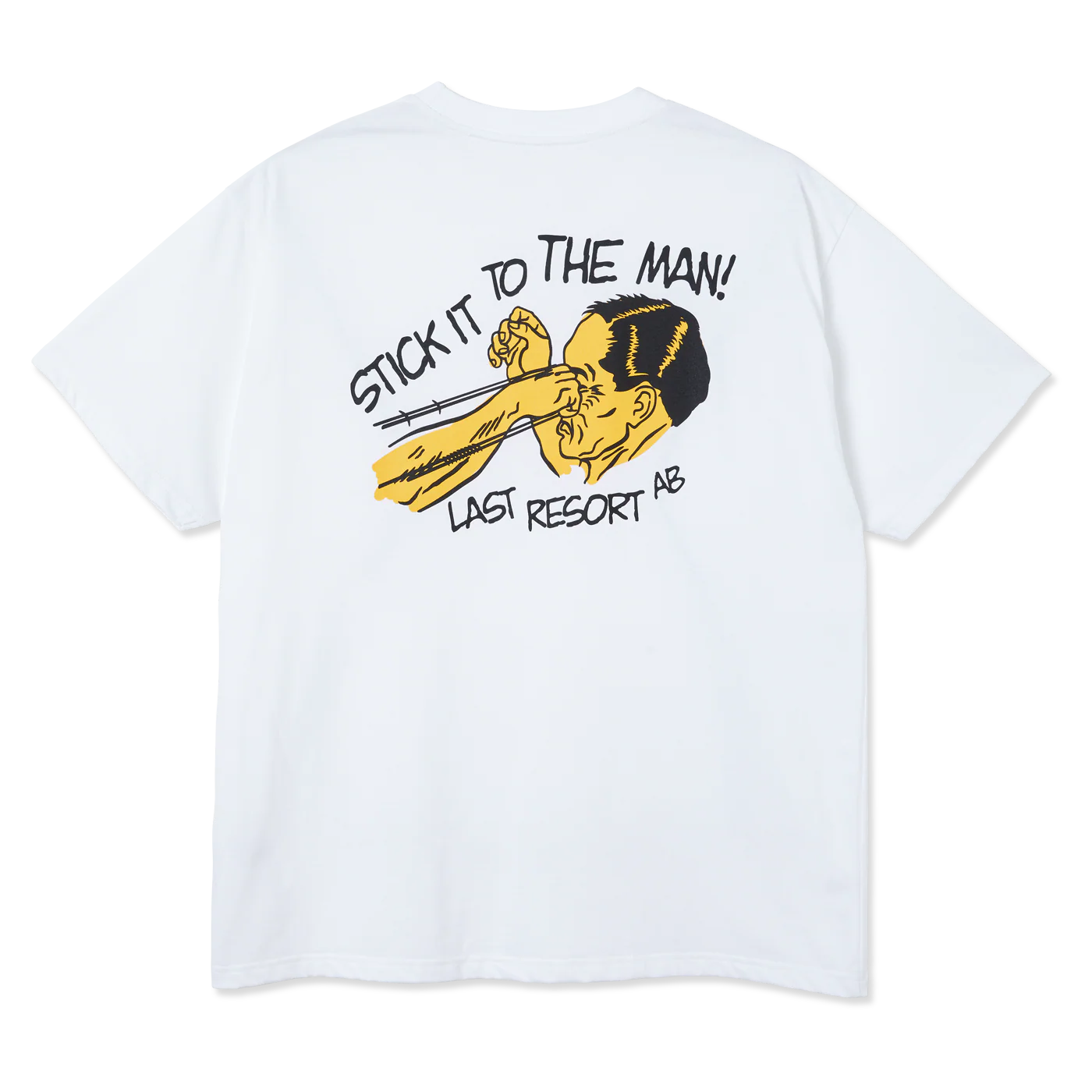 Last Resort Stick It T Shirt - White - Image 2