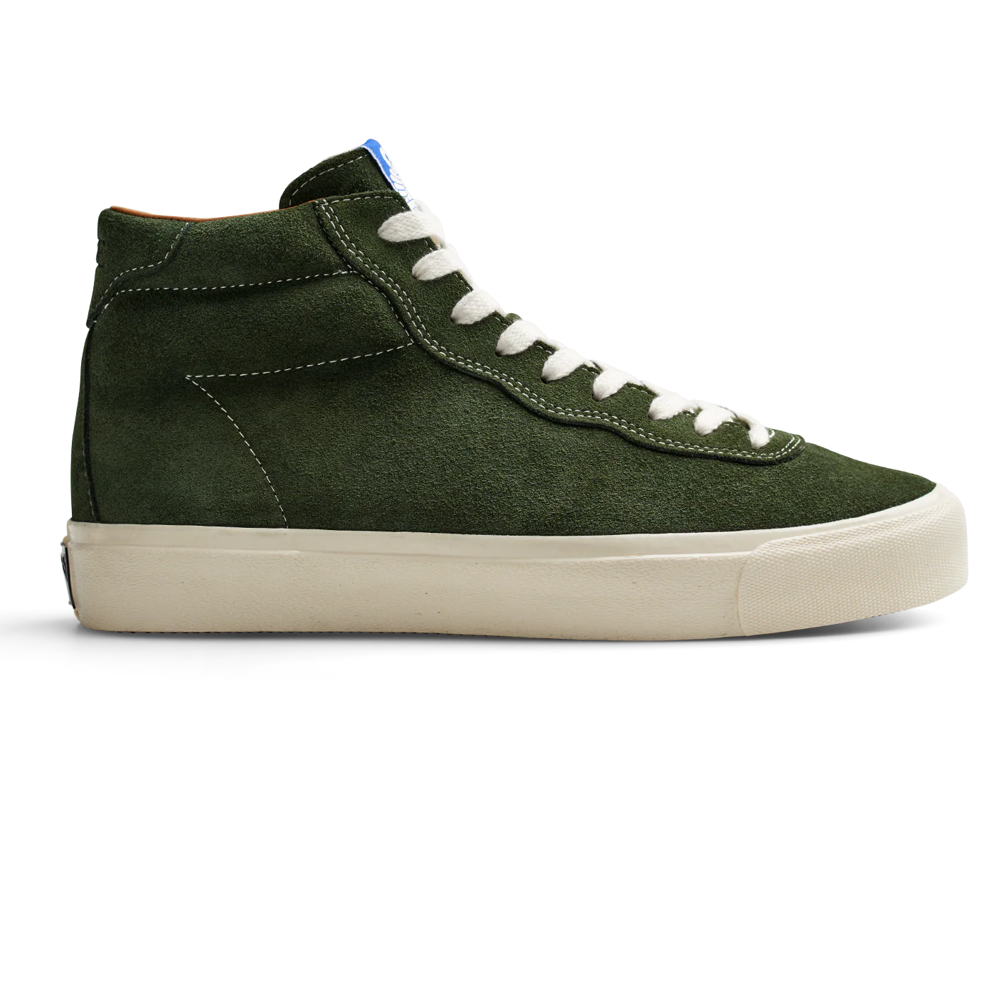 Last Resort VM001 Suede Hi Olive/White Skateboard Shoe