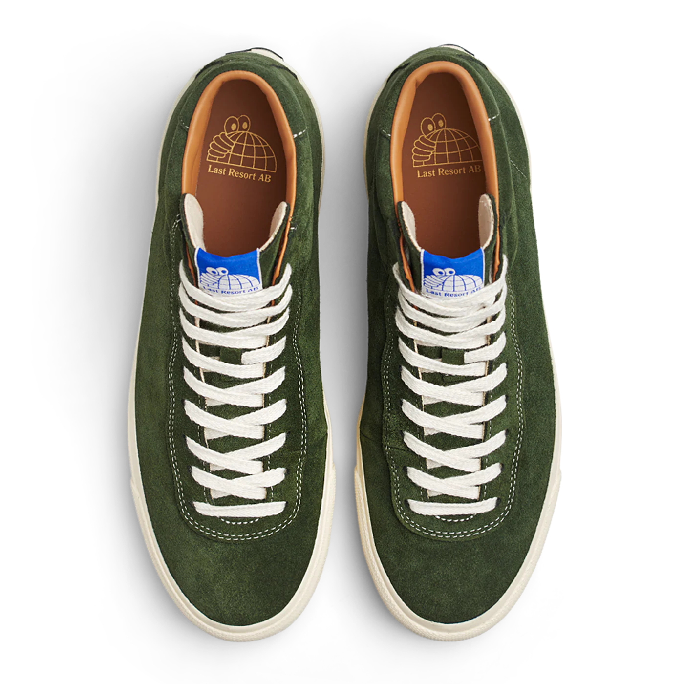 Last Resort VM001 Suede Hi Olive/White Skateboard Shoe - Image 3