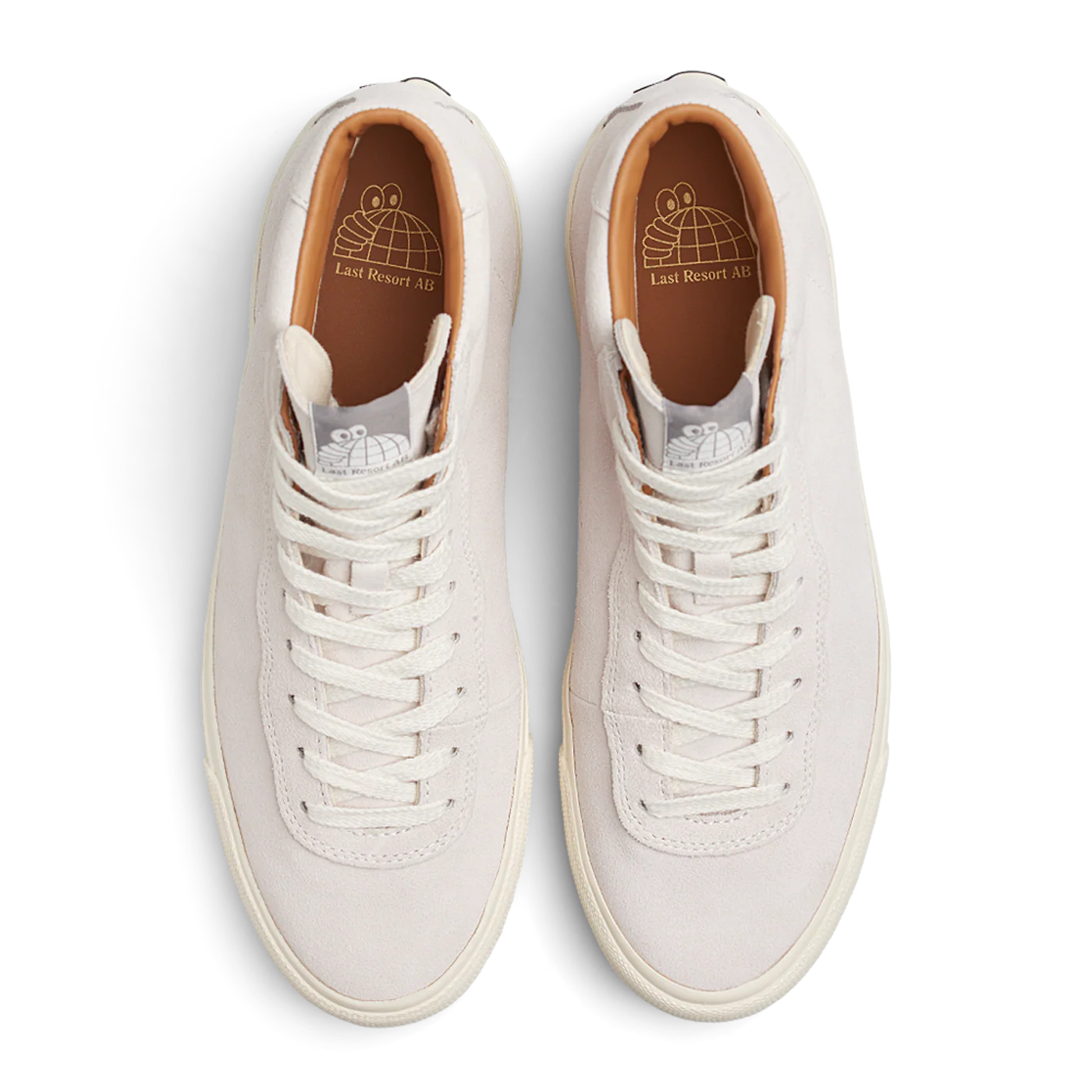 Last Resort VM001 Suede Hi White/White Skateboard Shoe - Image 3