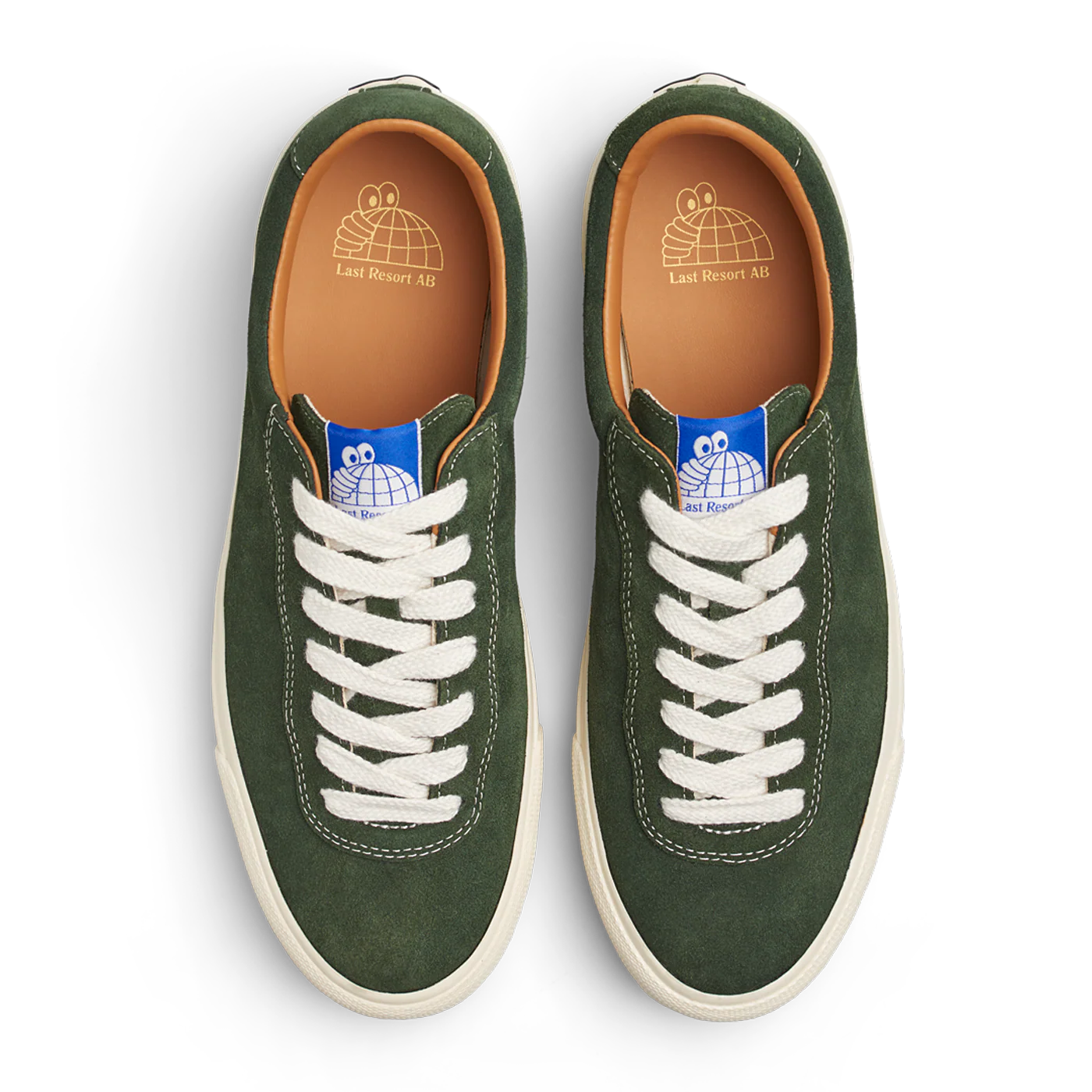 Last Resort VM001 Suede Lo Olive/White Skateboard Shoe - Image 3