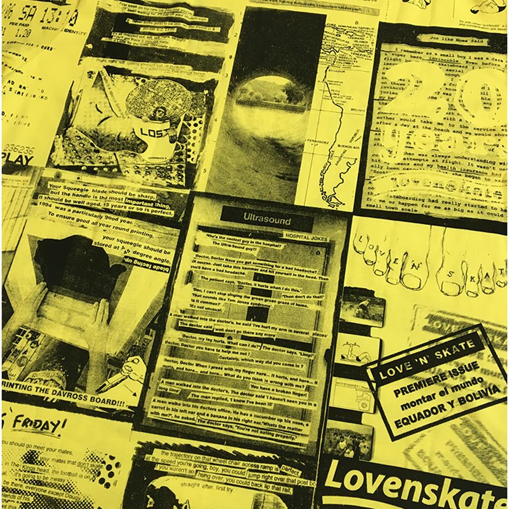 Lovenskate 20th Anniversary Zine Tee - Yellow - Image 3
