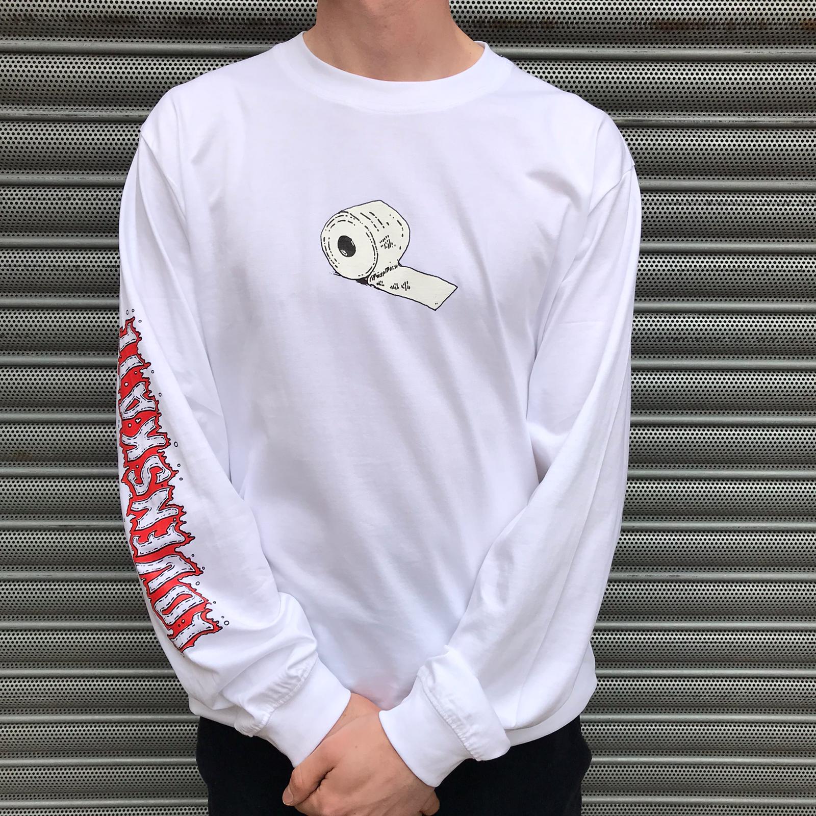 Lovenskate On Ya Bike Boris Long Sleeve T Shirt - White - Image 2