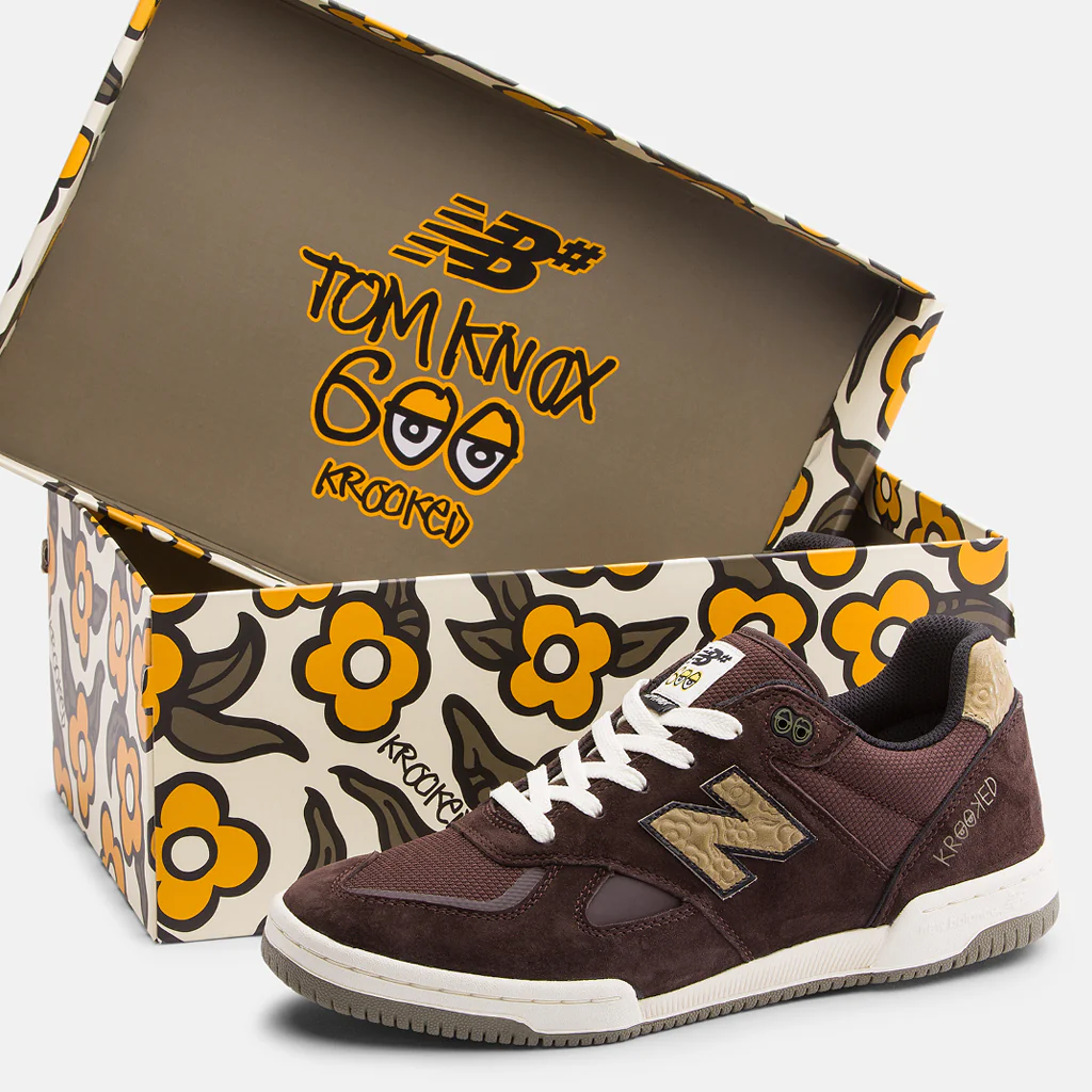 New Balance Krooked Tom Knox 600 Pro Shoes - Chocolate Brown - Image 7