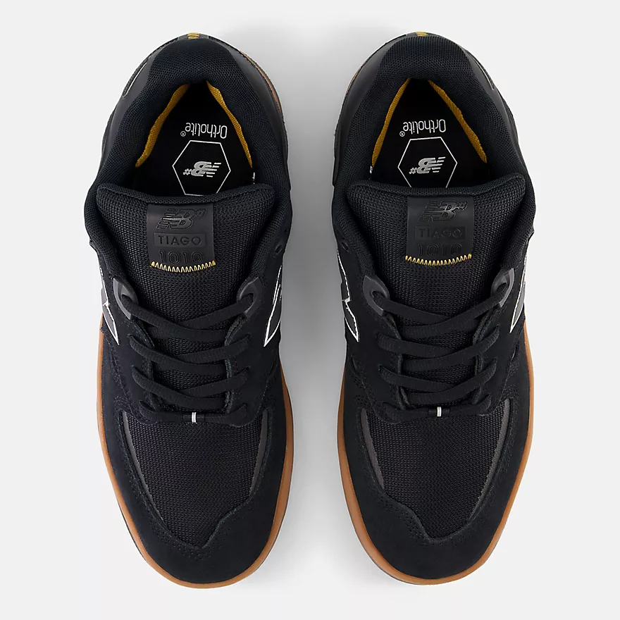 New Balance Numeric 1010 Tiago Lemos Skateboard Shoe - Black With White - Image 4