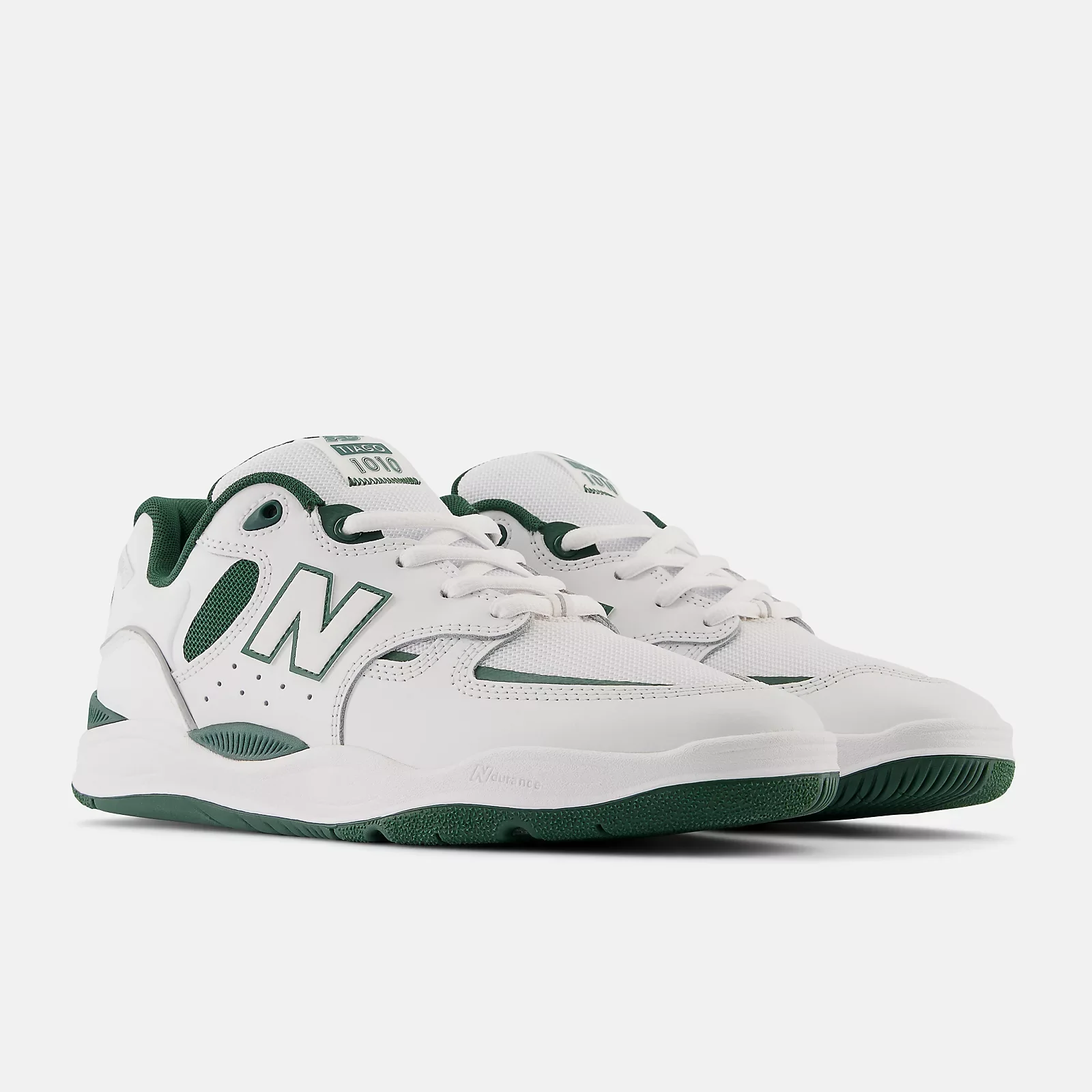 New Balance Numeric 1010 Tiago Lemos Skateboard Shoe - White/Green - Image 4