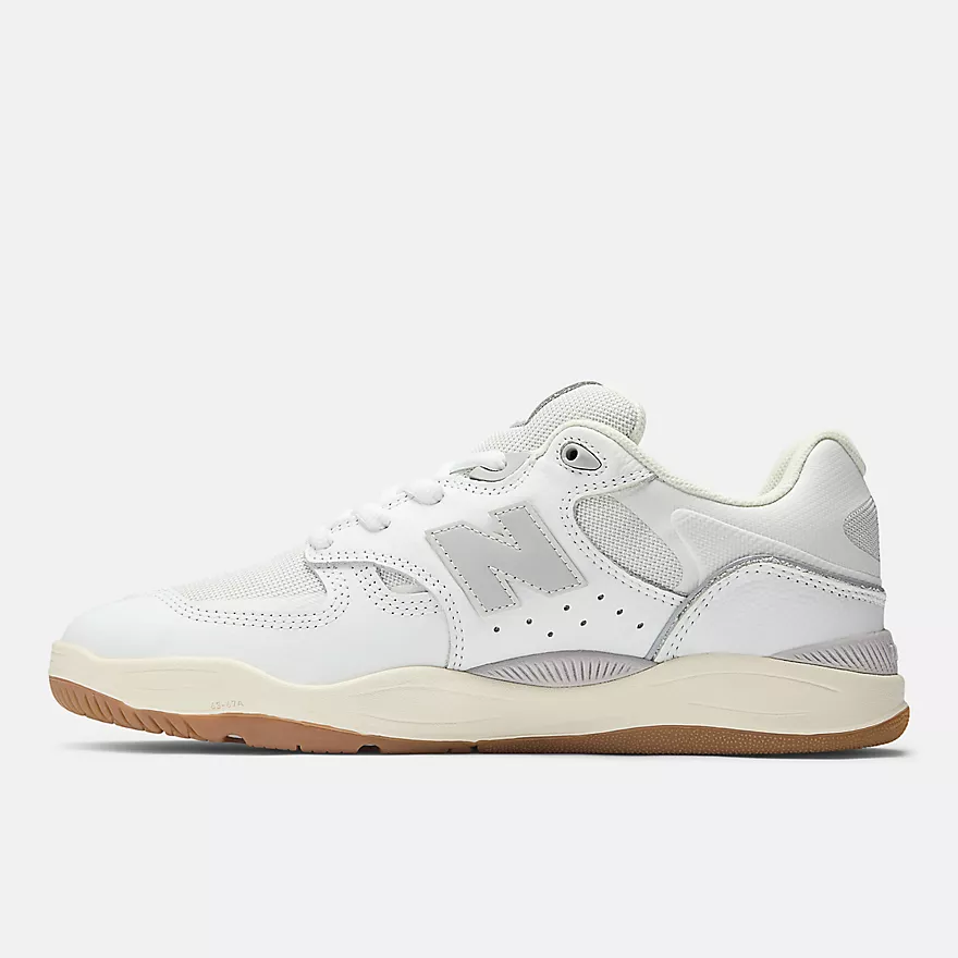 New Balance Numeric 1010 Tiago Lemos Skateboard Shoes - White With Grey - Image 3