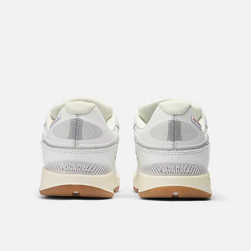 New Balance Numeric 1010 Tiago Lemos Skateboard Shoes - White With Grey - Image 5