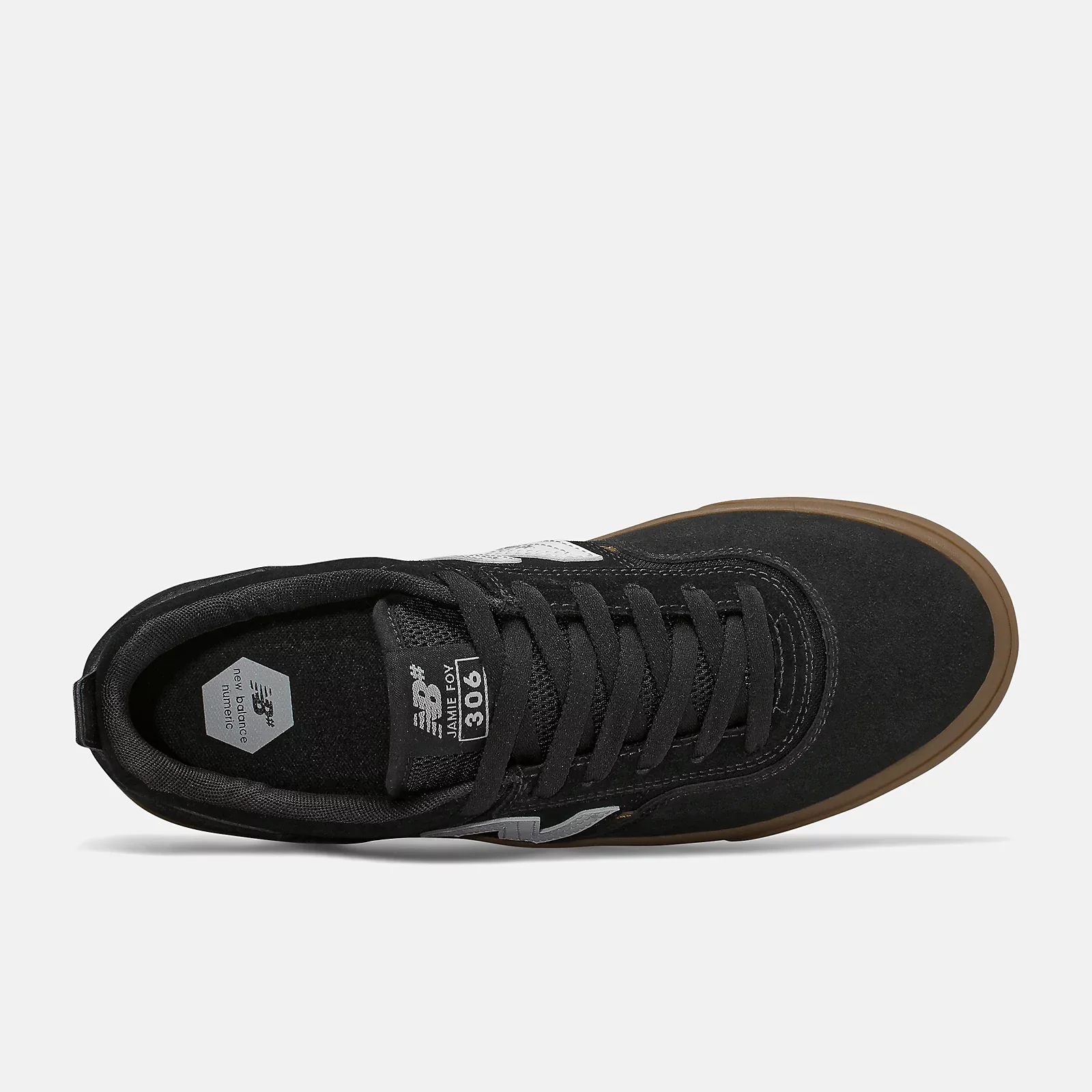 New Balance Numeric 306 Jamie Foy Skateboard Shoe - Black/Gum - Image 3
