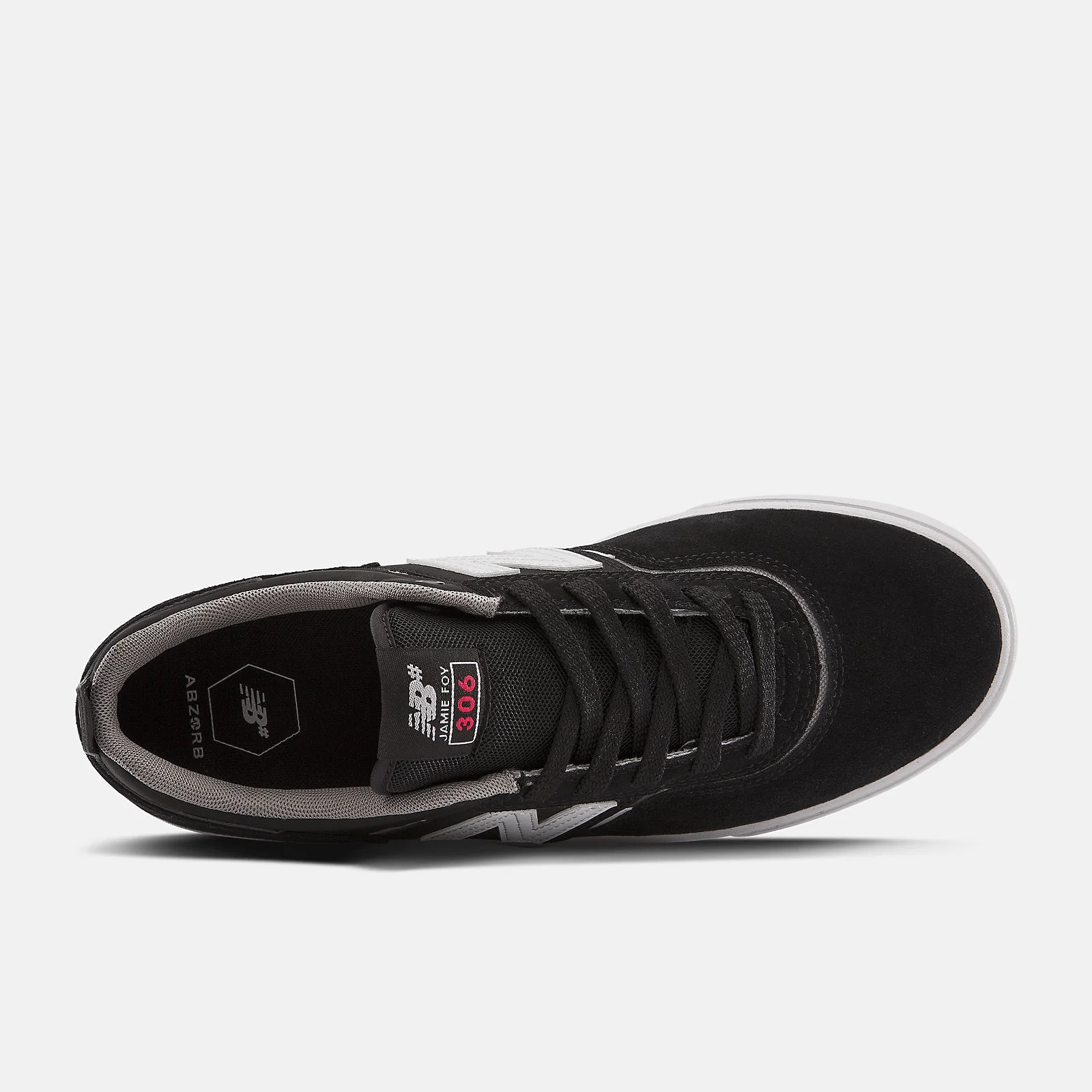 New Balance Numeric 306 Jamie Foy Skateboard Shoe - Black/White - Image 3