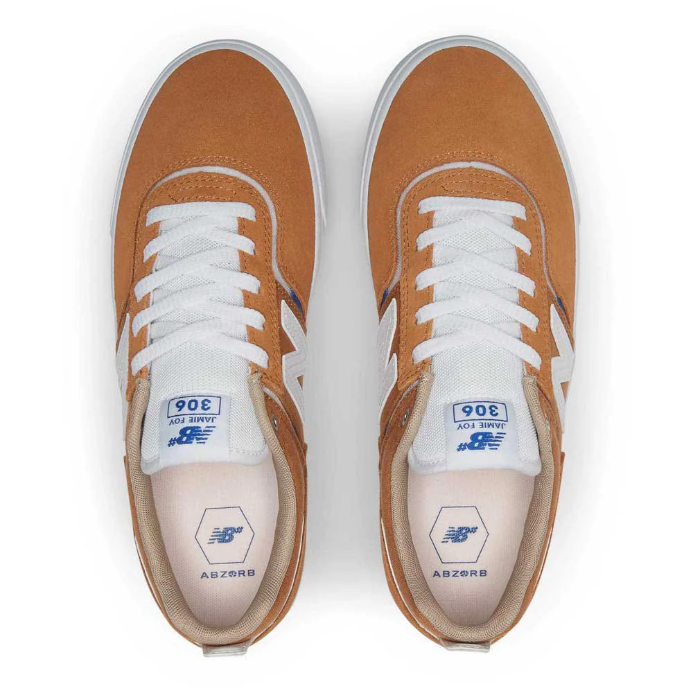 New Balance Numeric 306 Jamie Foy Skateboard Shoe - Brown/White - Image 5