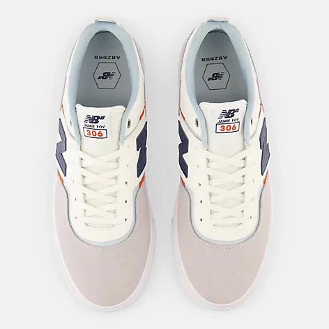 New Balance Numeric 306 Jamie Foy Skateboard Shoe - Grey/White - Image 2