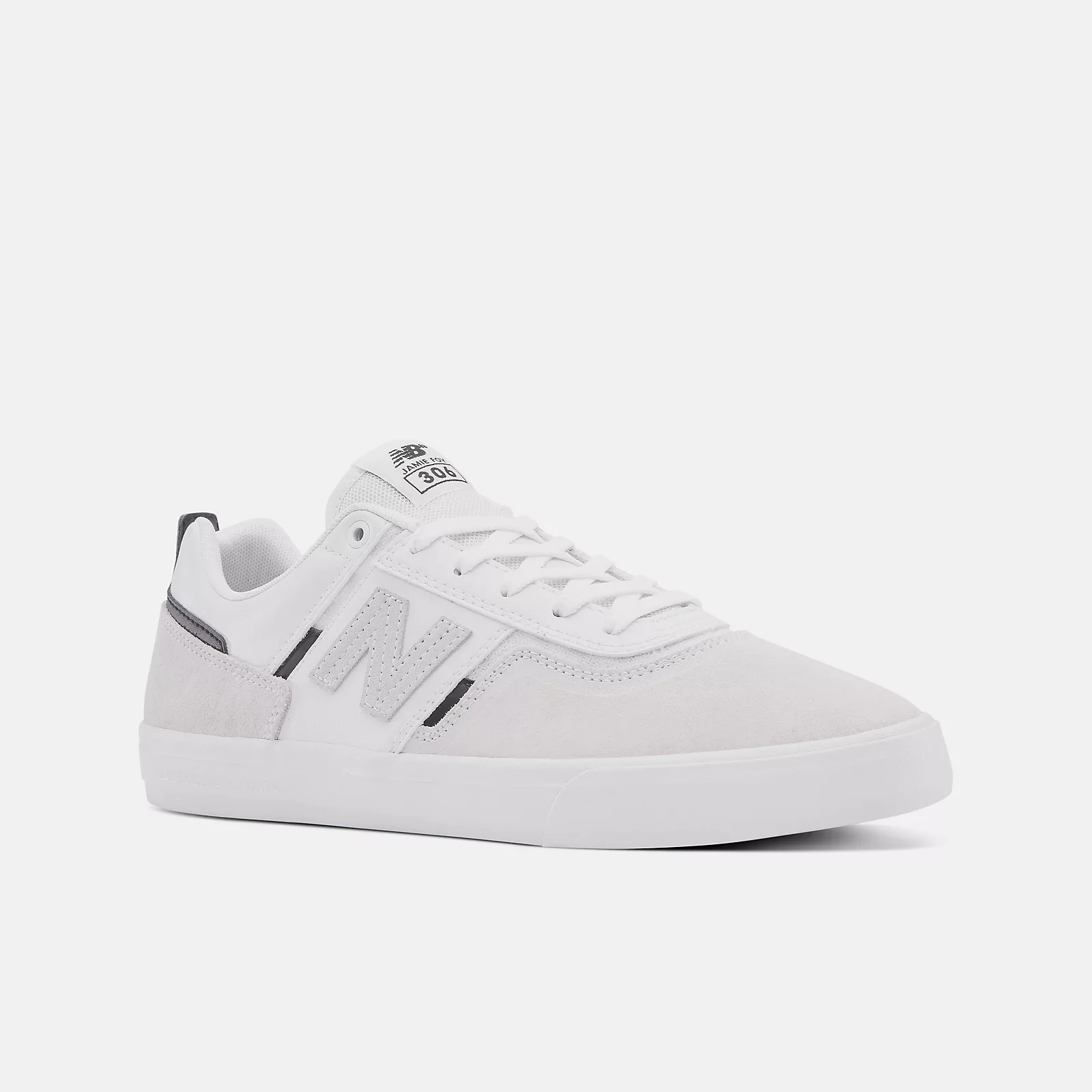 New Balance Numeric 306 Jamie Foy Skateboard Shoe - White/White - Image 4