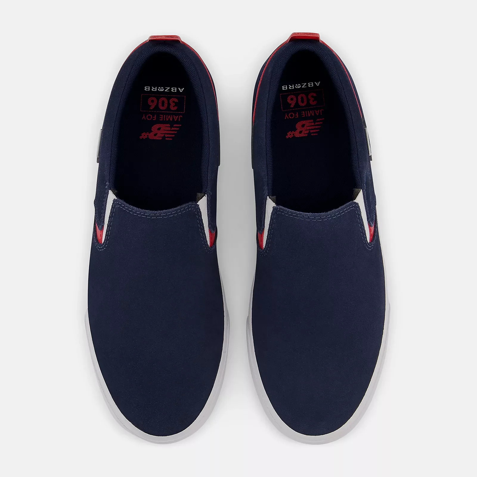 New Balance Numeric 306 Jamie Foy Slip On Skateboard Shoe - Navy/White - Image 3