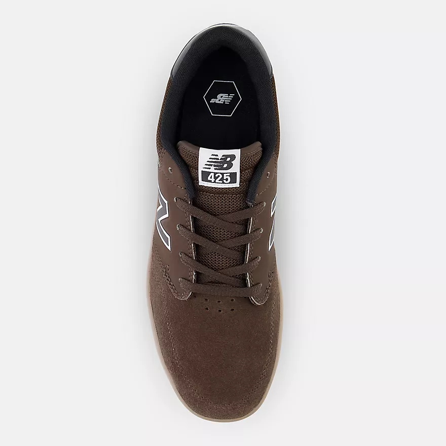 New Balance Numeric 425 Skateboard Shoes - Brown / Gum - Image 4