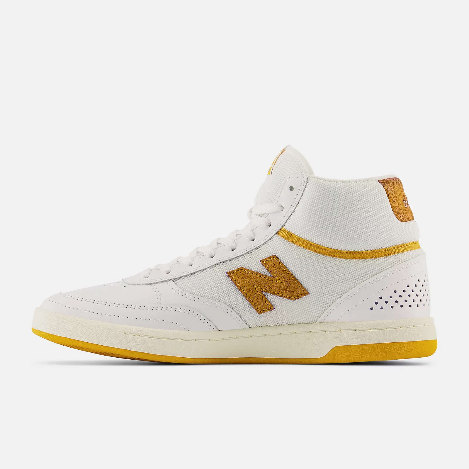 New Balance Numeric 440 High Skateboard Shoes - White/Yellow - Image 2