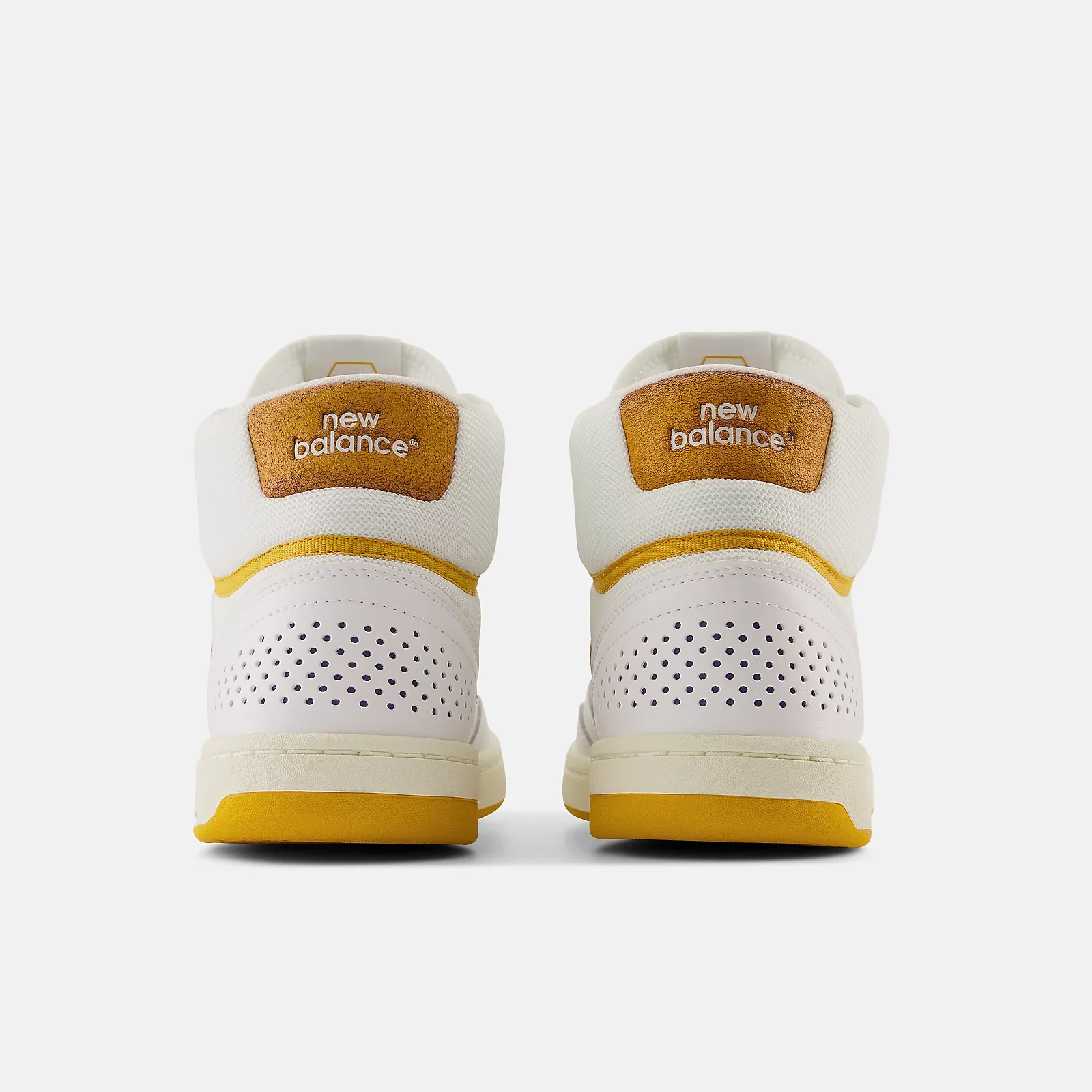 New Balance Numeric 440 High Skateboard Shoes - White/Yellow - Image 5