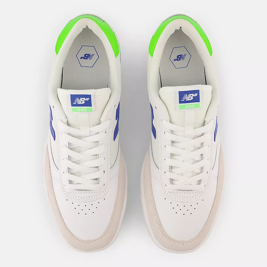 New Balance Numeric 440 Skateboard Shoes - White / Royal - Image 4