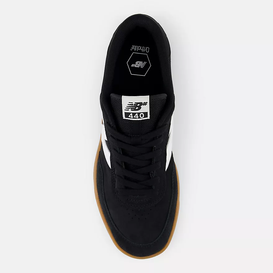 New Balance Numeric 440 V2 Skate Shoes - Black White Gum - Image 4