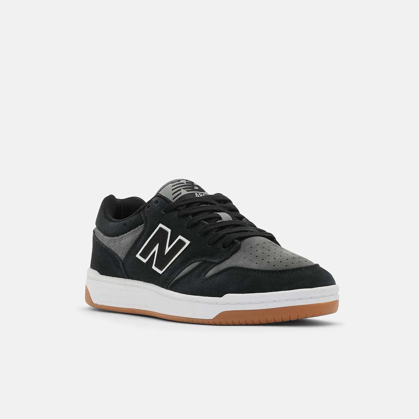 New Balance Numeric 480 Skateboard Shoes - Black With Grey - Image 2