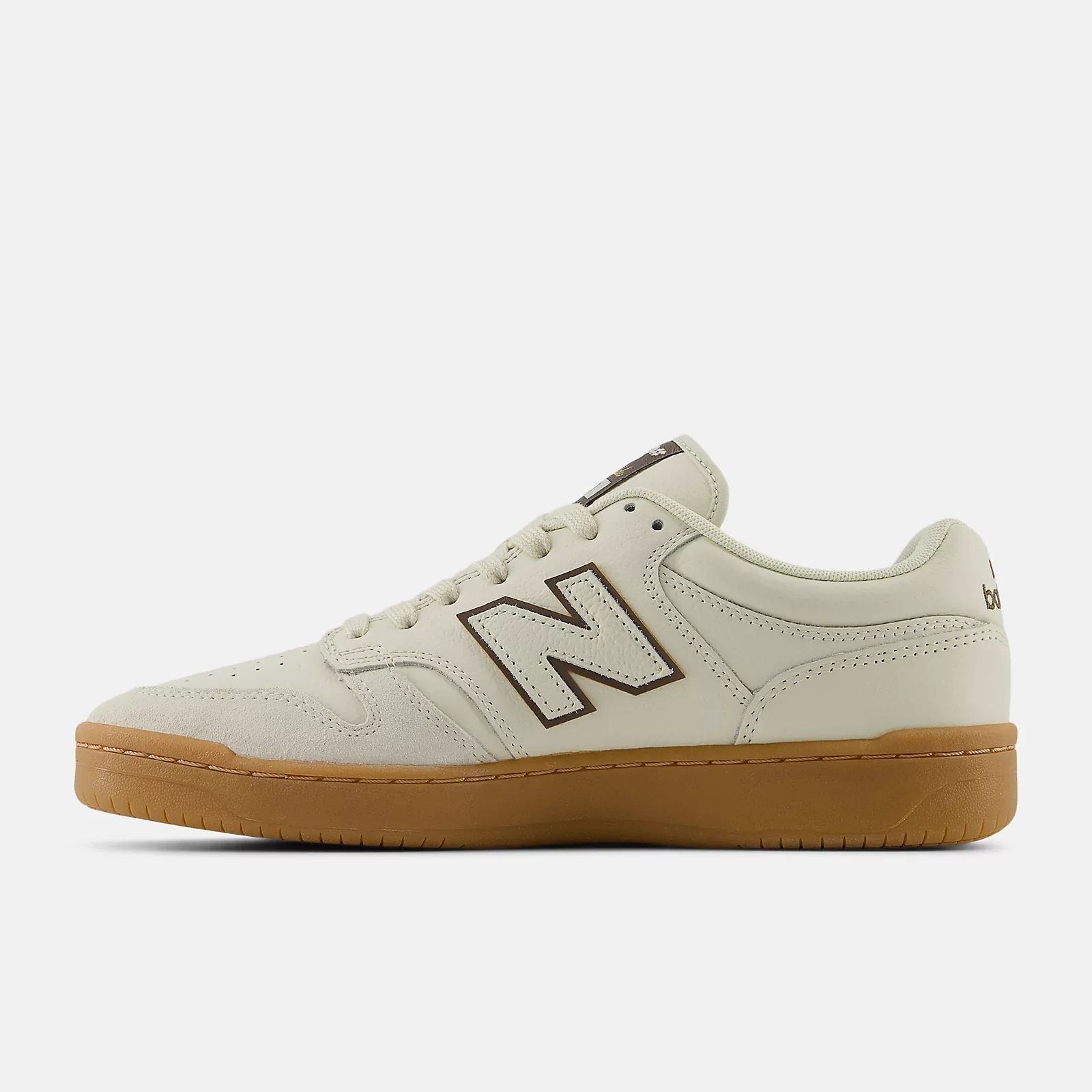 New Balance Numeric 480 Andrew Reynolds Skateboard Shoes - Sea Salt With Brown - Image 3
