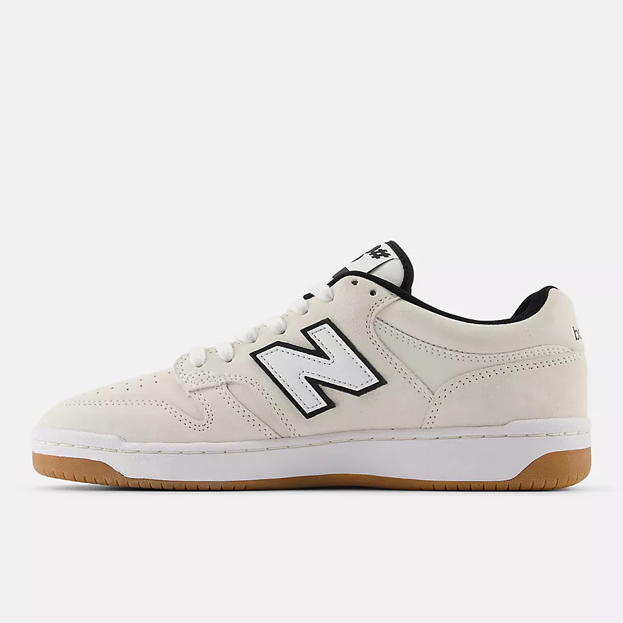New Balance Numeric 480 Skateboard Shoes - White With Black - Image 3