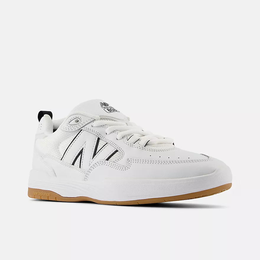 New Balance Numeric 808 Tiago Lemos Skateboard Shoe - White With Black - Image 2