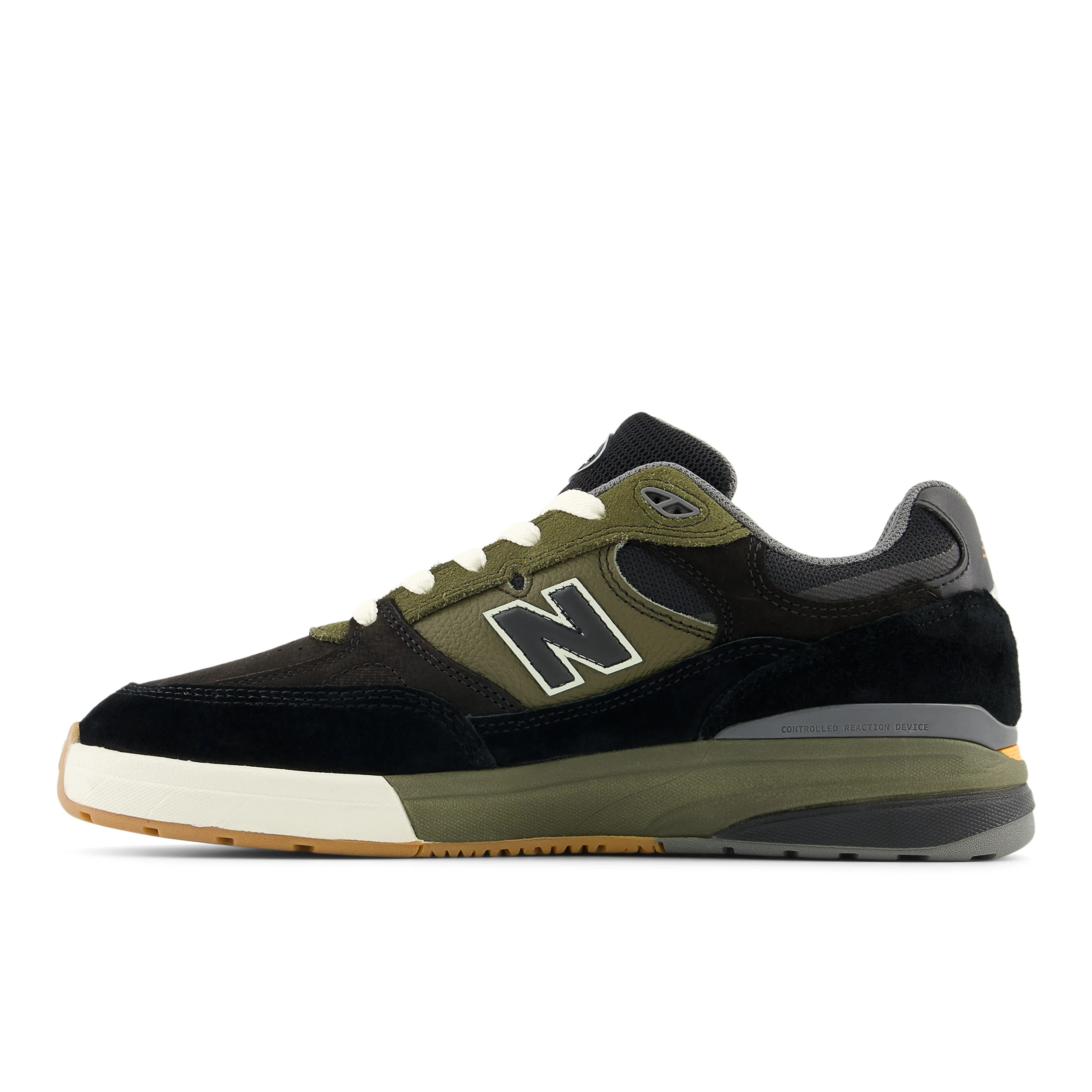 New Balance Numeric 933 Andrew Reynolds Skateboard Shoes - Black / Dark Olivine - Image 2