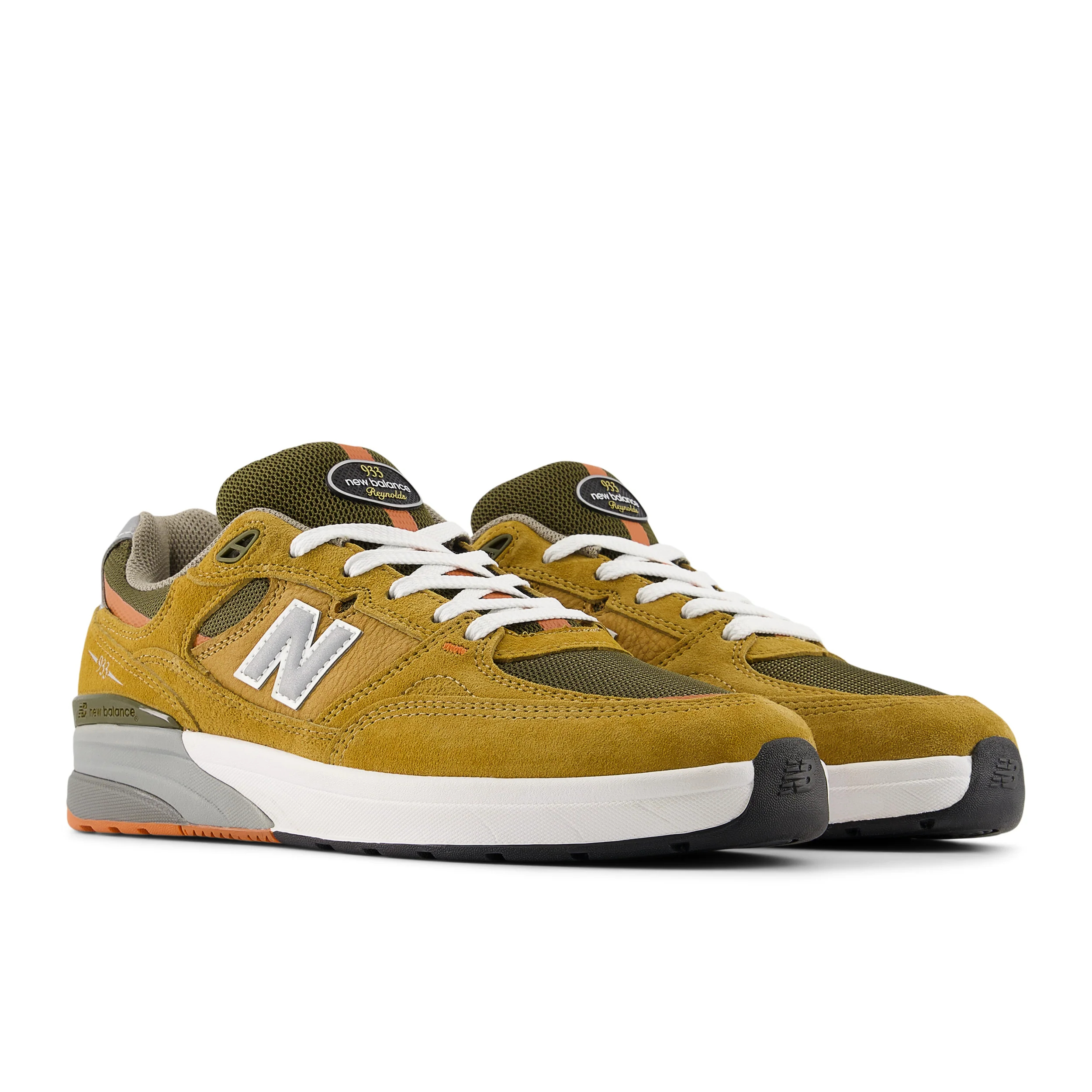 New Balance Numeric 933 Andrew Reynolds Skateboard Shoes - Camel With Dark Brown - Image 4