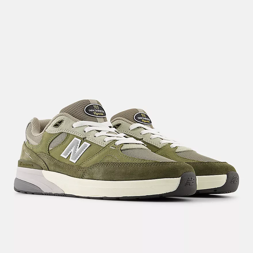 New Balance Numeric 933 Andrew Reynolds Skateboard Shoes - Olivine / Dark Olivine - Image 2