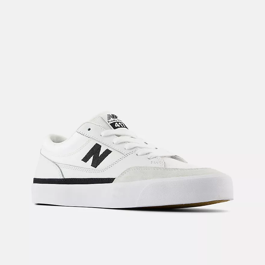 New Balance Numeric Franky Villani 417 Skateboard Shoes - White With Black - Image 3